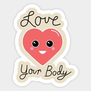 Body Acceptance Love Your Body Sticker